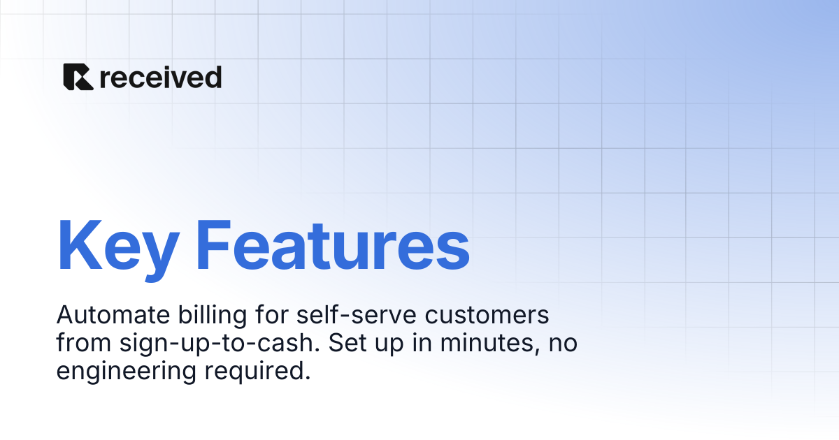 Key Features | Received Docs